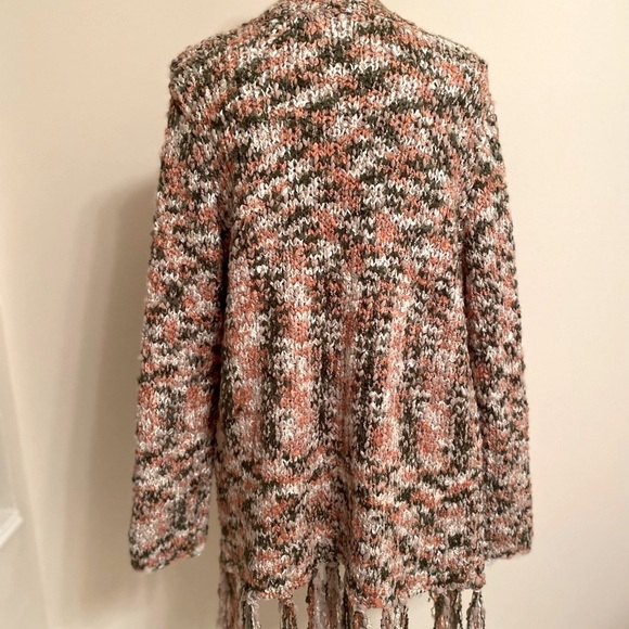 SIMPLY NOELLE Women’s L/S Sweater Color Jacket Fringe Bottom Size S/M (8-10) NEW - Picture 8 of 16